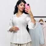 شومیز پرنسسی کمردار